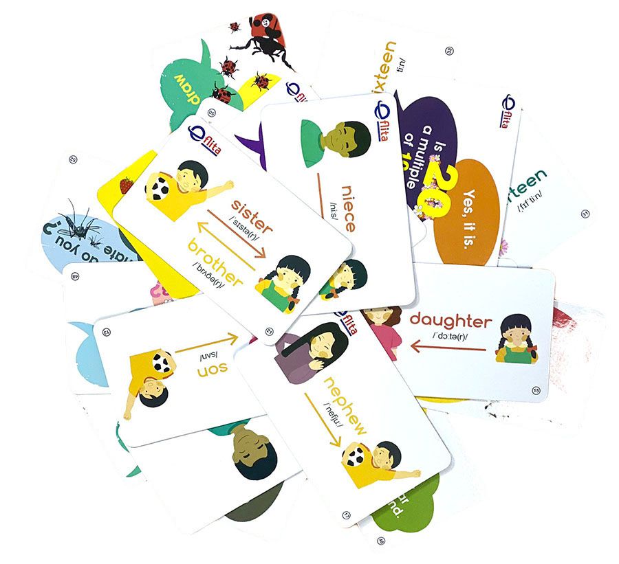 Flashcards - trò chơi từ vựng cho bé 6  tuổi